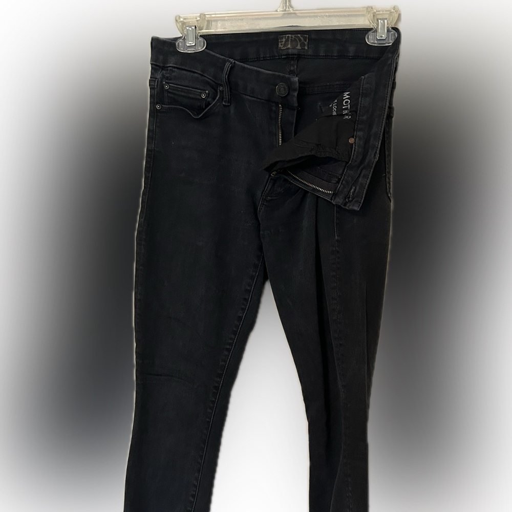 MOTHER Black Skinny Jeans